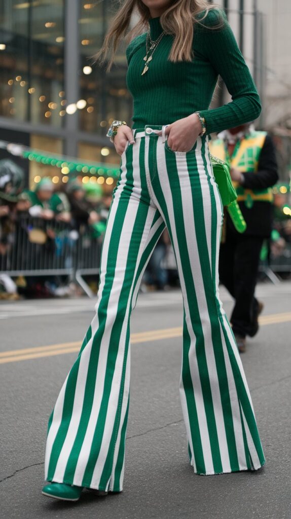 1. Bold Striped Pants