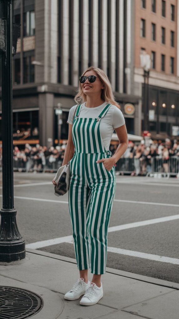 st patricks day jumper on young woman